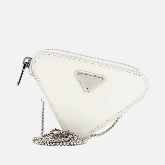 Prada Triangle Pouch Bag with Chain - Picture 1 of 10